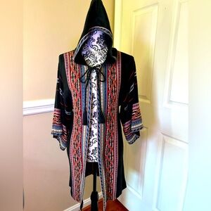 SW1- women’s hooded cardigan, beautiful sweater, size Small